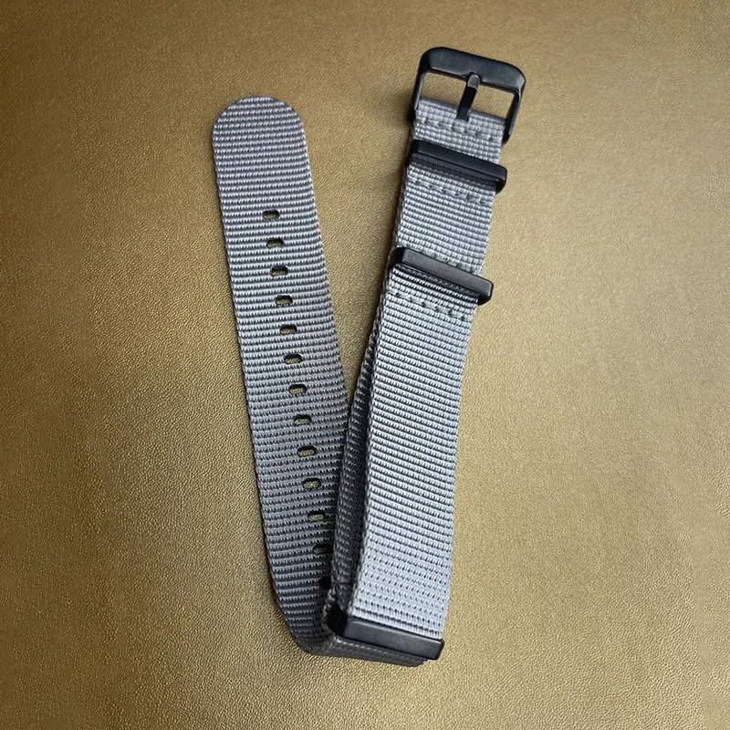 Nylon 22mm Grey Nato Top Quality Watch Strap